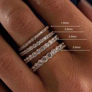 RENSINO 10K 14K 18K Gold Lab Grown Diamond Wedding Band DEF VVS VS IGI Certified Luxury Jewelry Pave Eternity Ring for Women