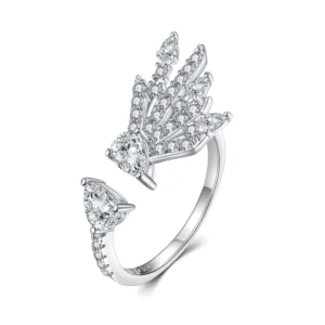 RENSINO 18K Gold Plated 925 Sterling Silver Wedding Ring 5A Zirconia or Moissanite Anniversary Gift