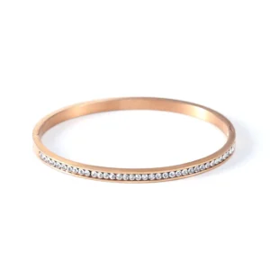 RENSINO 18K Gold Plated Stainless Steel Zirconia Cuff Bracelets for Women Factory Direct Fashion Charm Jewelry