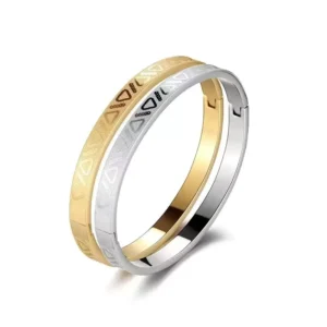 RENSINO 18K Gold plated Stainless Steel Women’s Bracelet Emerald Cut Zircon Butterfly Design Trendy Daily Wear Wedding Gift