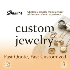 RENSINO 1pcs 14k 18k Gold Jewelry Design 925 Silver Manufacturer OEM ODM Cz Gemstone Charm Wedding Pendant Moissanite Necklace Custom
