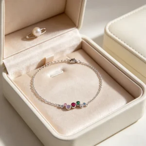 RENSINO 925 Silver Bracelet Femme Beaded With Cubic Zirconia Elegant For Women