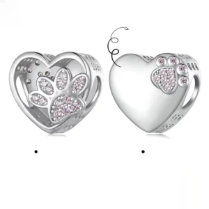 RENSINO 925 Silver Fine Pendants Charms Letter Dangle with Zircon for Gift Occasions