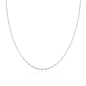 RENSINO 925 Silver Jewelry Italian made Adjustable Women’s Chain Necklace Trendy for Weddings Engagements Gift Idea Singapore