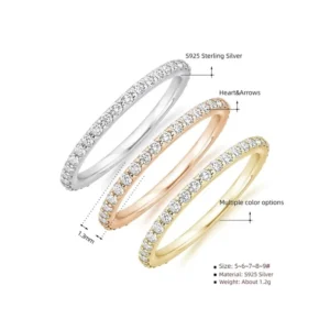 RENSINO 925 Silver Jewelry Pvd Gold Plated Jewelry Cz Ring Cubic Zirconia Ring Diamond Ring