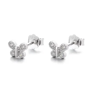 RENSINO 925 Silver Jewelry Sterling Silver Lovely butterfly Earrings