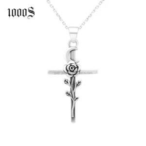 RENSINO 925 Silver Pendant And Jewelry Set With Plant Series Flower Design 925 Silver Jewelry Necklace Charm Pendants