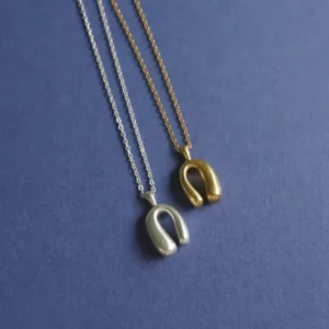 RENSINO 925 Silver Pendant Necklace Versatile Collarbone Chain Sweater Chain Elegant Arched Female Accessory
