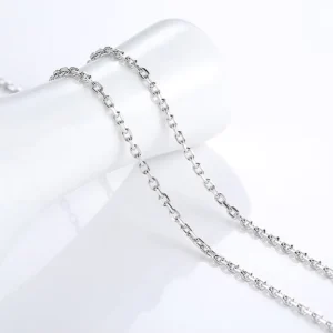 RENSINO 925 Silver Simple Necklace Beautiful Silver Jewelry