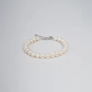 RENSINO 925 Sterling Silver AAA Freshwater Pearl Anklet Romantic Beach Style Jewelry for Women
