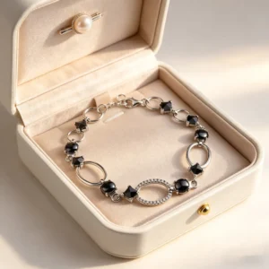 RENSINO 925 Sterling Silver Chain Link Bracelet For Women Fashionable And Stylish With Cubic Zirconia