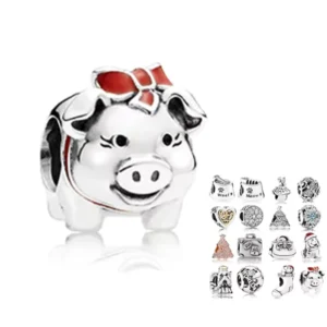 RENSINO 925 Sterling Silver Charm Bead for Charm Bracelet Women Jewelry