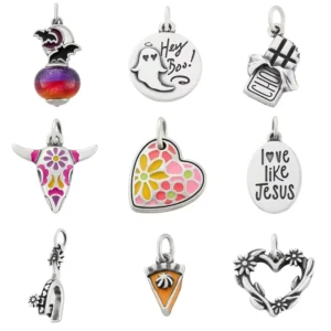 RENSINO 925 Sterling Silver Charm Bracelets Heart Fashion Shape Pendant for Women Jewelry Making
