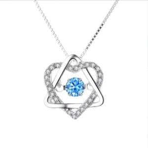 RENSINO 925 Sterling Silver Charm Pendant Necklace