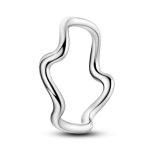 RENSINO 925 Sterling Silver Classic Jewelry Minimalist Linear Ring with Zircon for Wedding Engagement Anniversary Party Gift