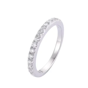 RENSINO 925 Sterling Silver Designer Fashion Finger Ring Unique Zircon Jewelry for Girls for Wedding and Party