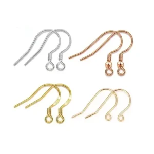 RENSINO 925 Sterling Silver Ear Hook Clasp for Jewelry Making Dangle Earring Findings Components Accessories
