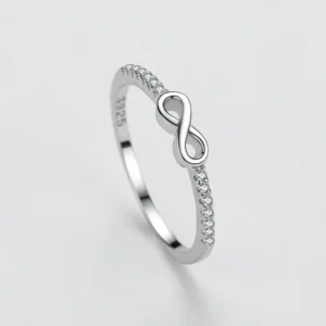 RENSINO 925 Sterling Silver Engagement Ring for Women Factory Cubic Zirconia Wedding Ring in Stock Gift