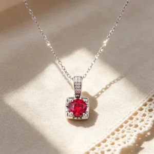 RENSINO 925 Sterling Silver Fashion Necklace for Women FadeResistant with Cubic Zirconia