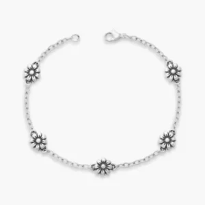 RENSINO 925 Sterling Silver Hand Chain Margarita Flower Cross Wings Full Pendant Bracelets for Women Men Vintage Street Punk Jewelry