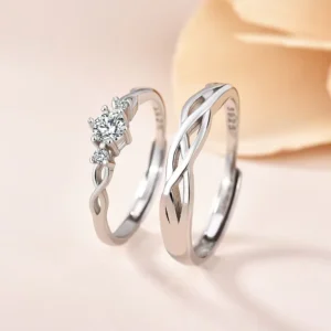 RENSINO 925 Sterling Silver Jewelry Rings for Women Men Wedding Jewelry Bijoux Zircon Vintage Accessories Engagement Hollow Rings