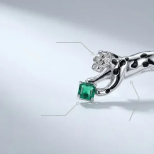 RENSINO 925 Sterling Silver Noble Leopard Fashion Jewelry Brooches Party Gift Luxury Banquet Dress Corsage Accessories