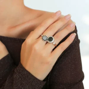 RENSINO 925 Sterling Silver Retro Simple Style Fashion Jewelry for Women Party Gift