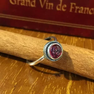 RENSINO 925 Sterling Silver Ring Temperament Red Agate Retro Ring Jewelry Simple Versatile Single Product