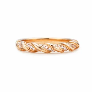 RENSINO 925 Sterling Silver Rings Minimalist Twisted Band Bridal Women Zircon Fashion Jewelry Rings
