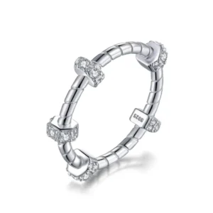 RENSINO 925 Sterling Silver Rings Silver Rings Zirconia Jewelry Women High Quality Jewellery Fine Jewelry Ring