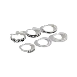 RENSINO 925 Sterling Silver Rings Vintage Design Adjustable Fashion Jewelry Finger Rings Women Men
