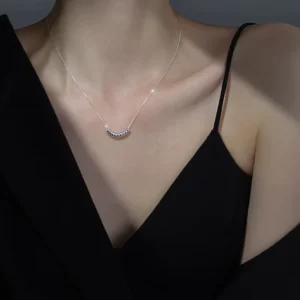 RENSINO 925 Sterling Silver Round Chain Choker Necklace for Women Jewelry
