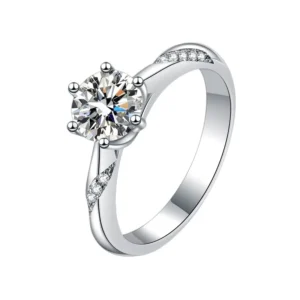 RENSINO 925 Sterling Silver Women’s Rings High Quality Zircon Fashion Silver Ring