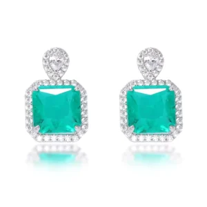 RENSINO 925 Sterling Silver Zircon Earrings