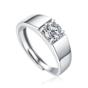 RENSINO 925 sterling silver Moissanite men and women engagement rings