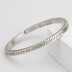 RENSINO 990 Sterling Silver Vintage Handmade Bracelets Bangles Custom Trendy Fine Jewelry Bracelet for Women