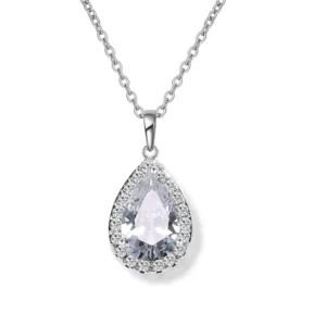 RENSINO AAA Cubic Zirconia Gold Plated Necklace Brass Simple Long Chain Jewelry Necklace