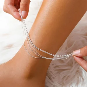 RENSINO Accessories Simple Stylish Ladies Jewelry Beach Anklets Multi Layer Necklaces