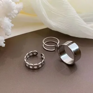 RENSINO Adjustable Open Finger Joint Ring Women’s Hip Hop Style Minimalist Niche Japanese Personalized Ring