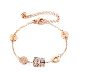 RENSINO Adjustable Women’s Gold & Silver Anklets Cute Heart Chain Foot Jewelry With Diamond Pearl Stone Beach Bracelets for Girls