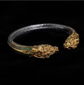 RENSINO Anti Tarnish Jewelry Custom Open Cuff Bracelet Braided Metal Bangle for Women 18K Gold Plated Fashion Accessories Gift