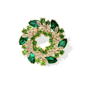 RENSINO Autumn Winter Elegant Designer Brooches Luxury Women’s Children’s Wedding Party Gift Silver Plated Zinc Alloy Crystal Rhinestone