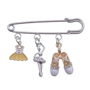 RENSINO Ballet Girls’ Skirts Shoes Combination Brooches Personalized Cartoon Temperament Accessories Metal