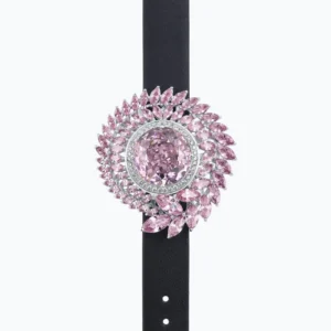 RENSINO Beautiful Large Leaf Brooch With CZ Pearl and Silver Gold Maple Leaf Diamond Jewelry for Weddings Parties Invitations