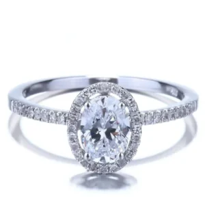 RENSINO Bulk Moissanite Rings for Women 925 Silver Round Cut VVS Quality Wedding Band with Private Label and Custom Tags