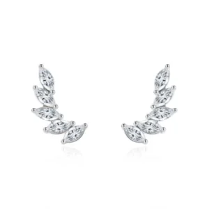 RENSINO Bulk Stud Earrings 925 Sterling Silver Women’s Fine Jewelry Rhodium Plated Classic Zircon