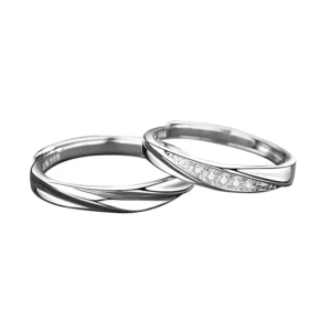 RENSINO CAIOOCHE S925 S999 Pure Silver Fashion Luxury Couple Ring Luxury Men and Women Ring Factory Price