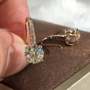 RENSINO CAOSHI Jewelry Wedding Earring Exquisite Zircon Filled Silver Rose Gold Plated Designer Earrings Popular Brands