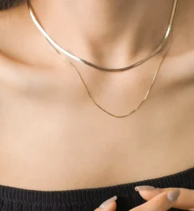 RENSINO Chain Necklace 925 Sterling Silver Women’s Minimalist Personalized
