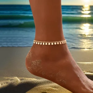 RENSINO Chain Tassel Jewellery Casual Making Anklets for Women Temperamental Non Tarnish Personalized Charms